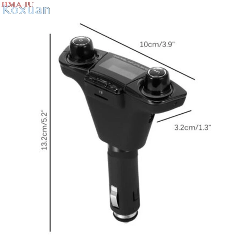 

Wireless Car Bluetooth-compatible FM Transmitter Adapter Receiver Amplifier Bluetooth-compatible 4.0