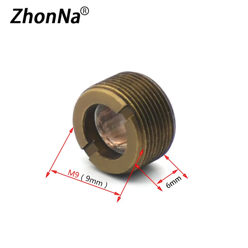 

M9 outer diameter laser collimating lens group matchφ6aspheric glass lens optical focus focal length F10brass material withMatte