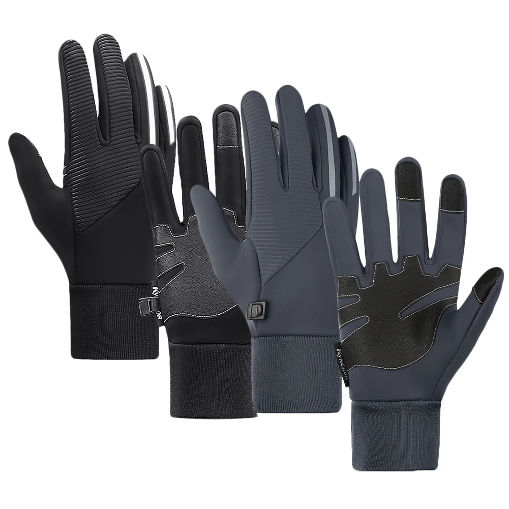 

Autumn Winter Warm Gloves Touch Screen Unisex Waterproof Thermal Reflective Ski Snowboard Gloves Cycling Bicycle Sports Gloves