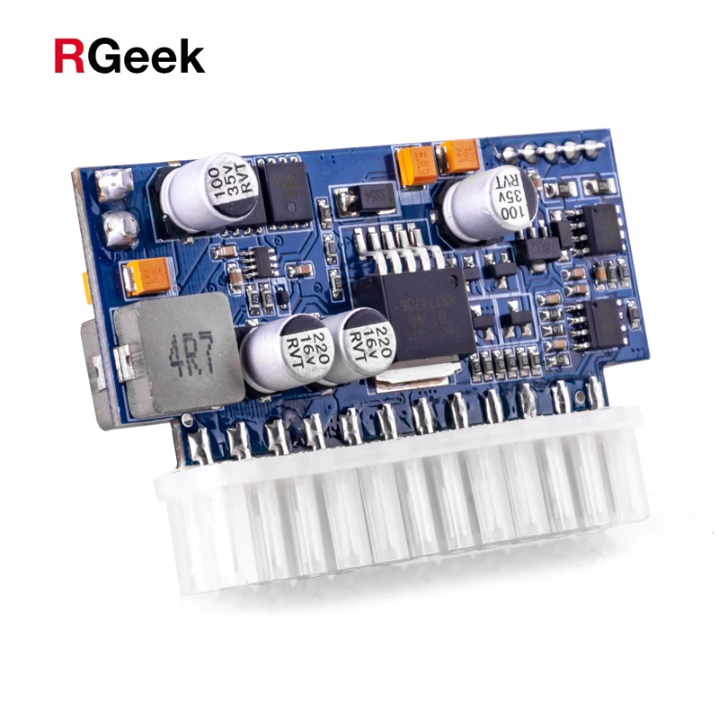 

RGEEK DC ATX Peak PSU 19 в 200 Вт Pico ATX переключатель для майнинга PSU 24pin MINI ITX DC к ATX PC источник питания для компьютера