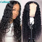 Парик с глубокой волной, натуральные волосы, бразильский парик с застежкой 4x4, человеческие волосы, черные парики для женщин 13x4, прозрачные передние парики из человеческих волос на сетке