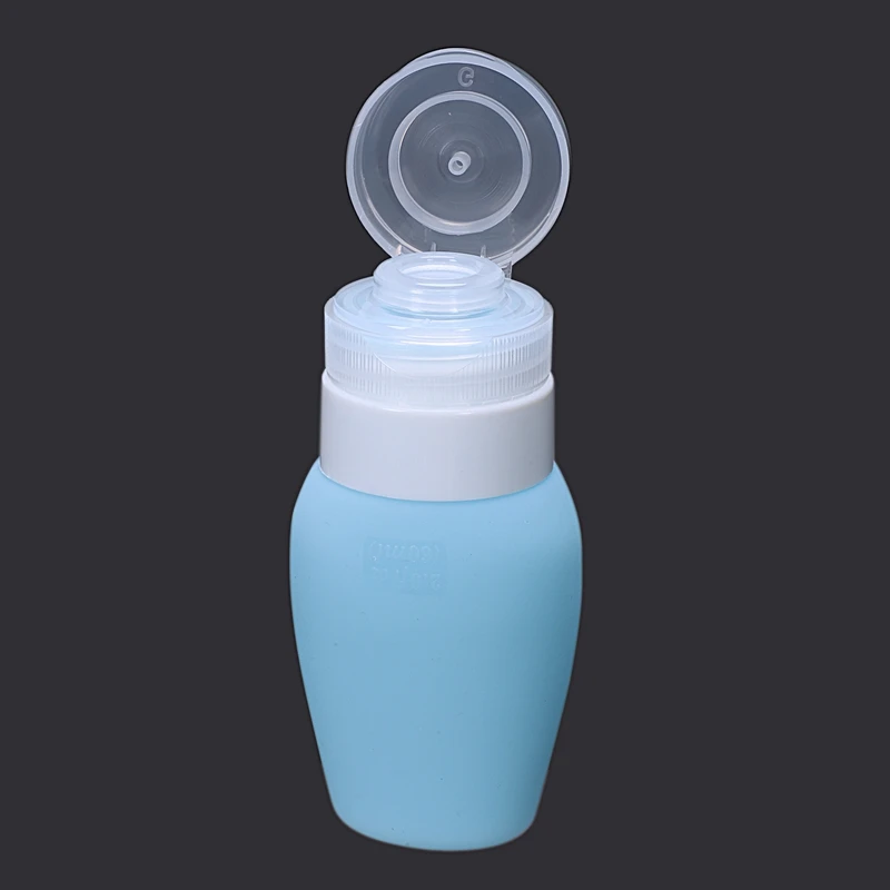 Силиконовая бутылка пресс для шампуня геля душа 60 мл|Многоразовые бутылки| |