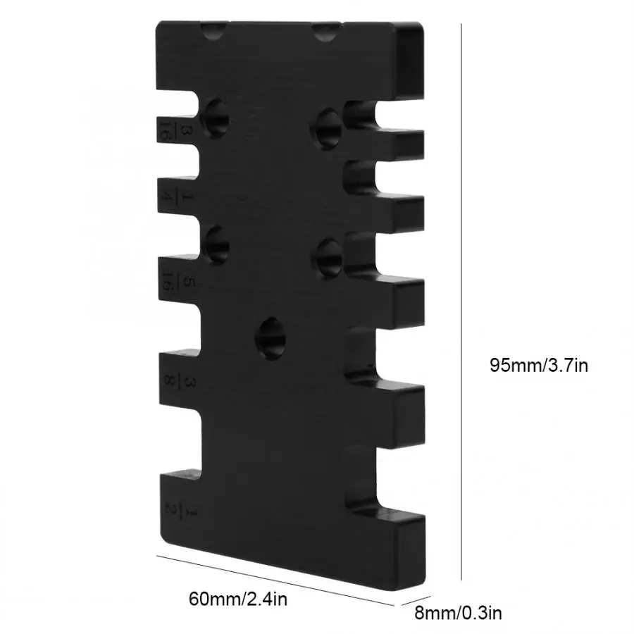 Штангенциркуль Tenon измерительный прибор из алюминиевого сплава чёрный для