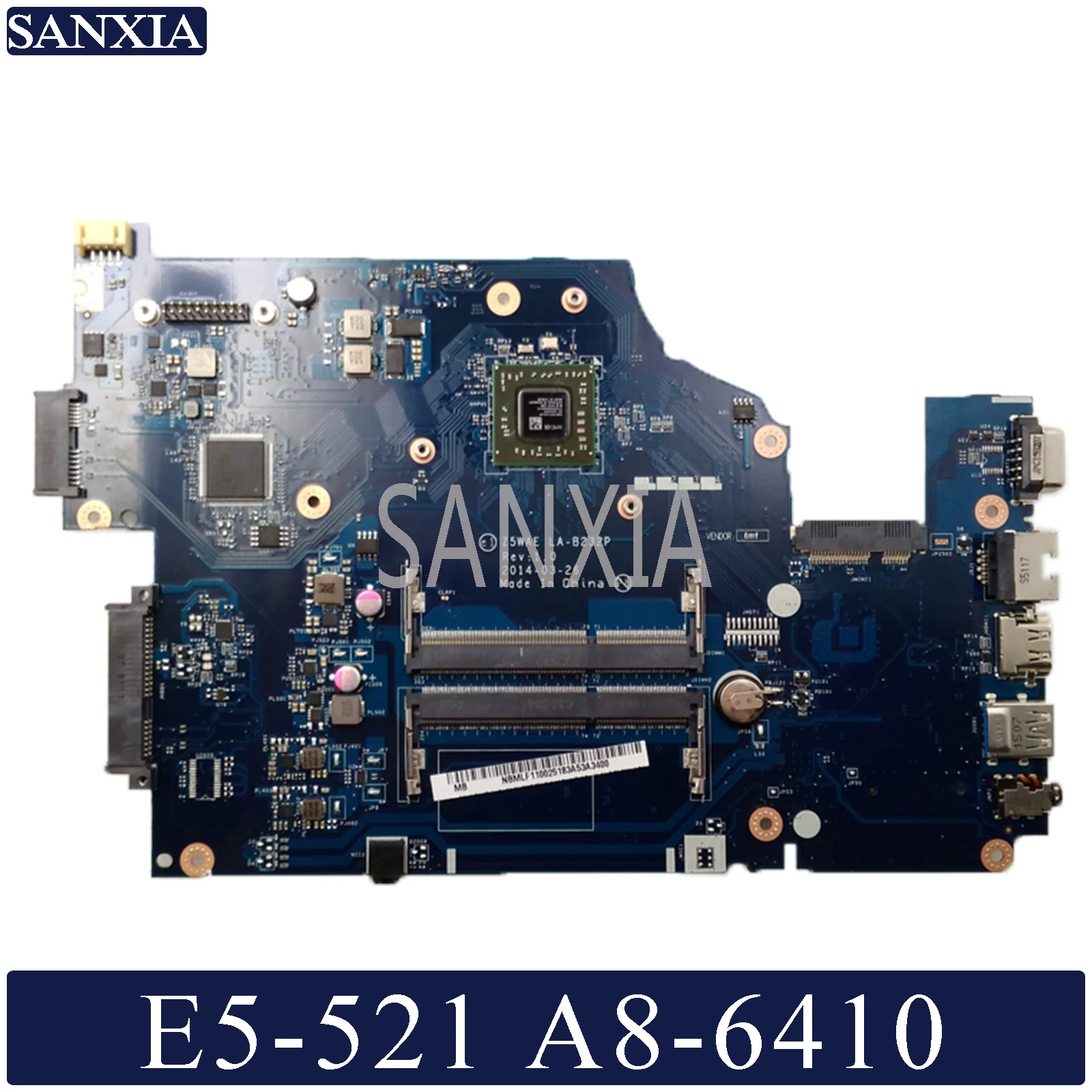 

Материнская плата KEFU LA-B232P для ноутбука Acer E5-521 оригинальная материнская плата A8-6410