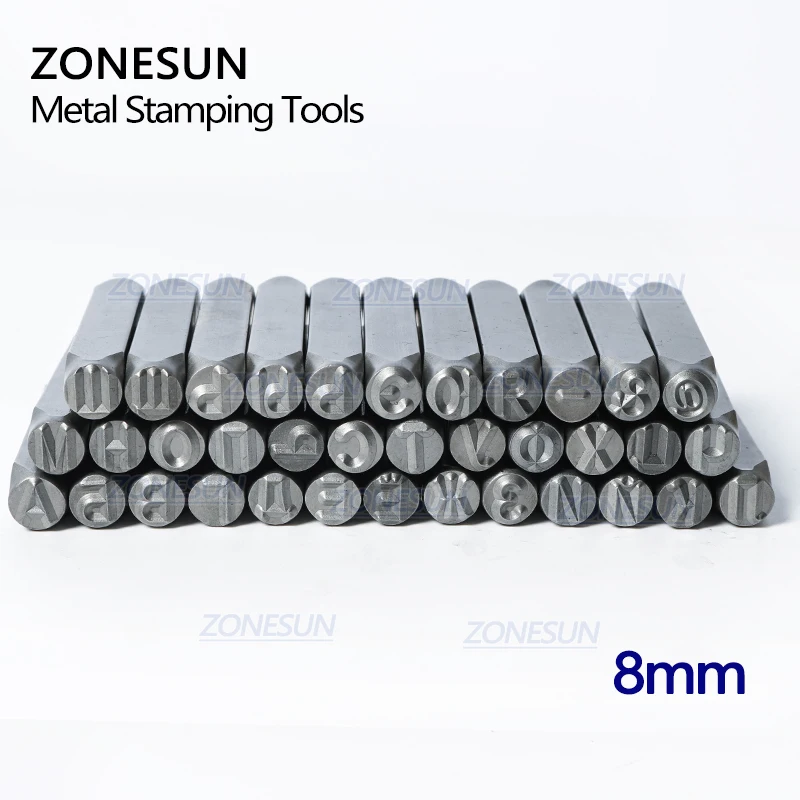 ZONESUN набор металлических марок 36 шт. русский алфавит A-Z штамповка сталь