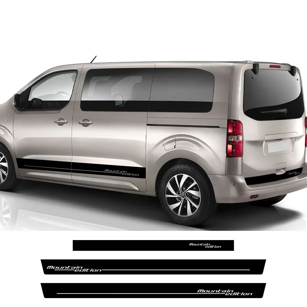 

2pcs Car Stickers Motorhome Stripes Sport Styling Camper Van Graphics Vinyl Decals for Any Car Crafter Car Accessories