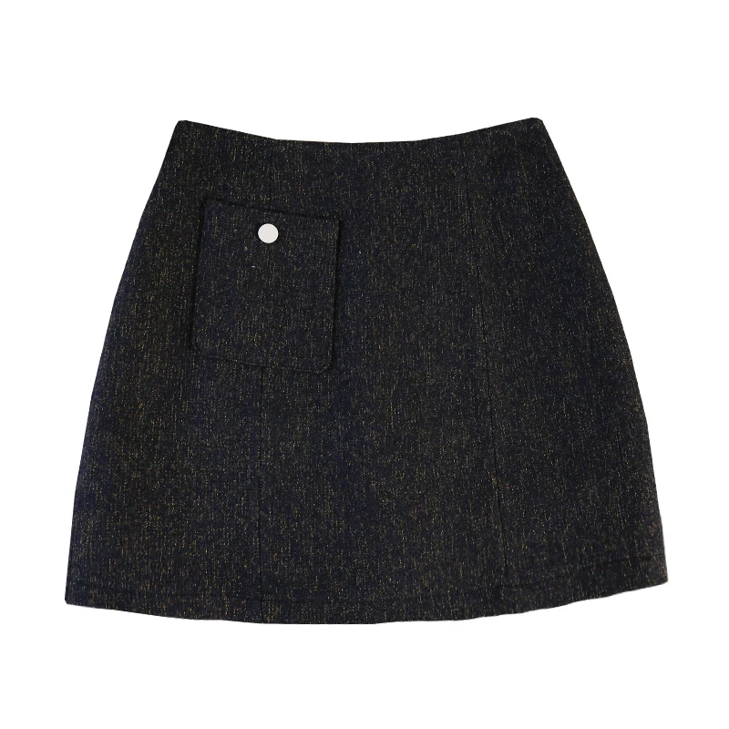 

Autumn Winter Women's Skirt Short 2020 New Asymmetric Fashion Winter Skirt High Waist Slimming Hip Woolen Blend Lady Sexy Skirts