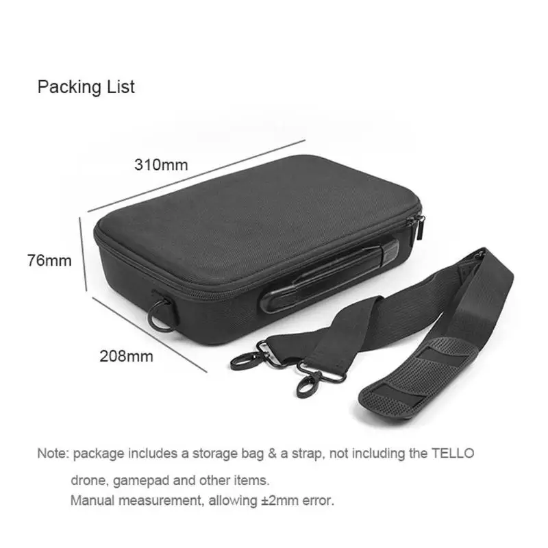 Portable Carrying Case Shoulder Storage Bag Protective Handbag for DJI Trow Tello Drone Gamesir T1d Remote Controller Handle