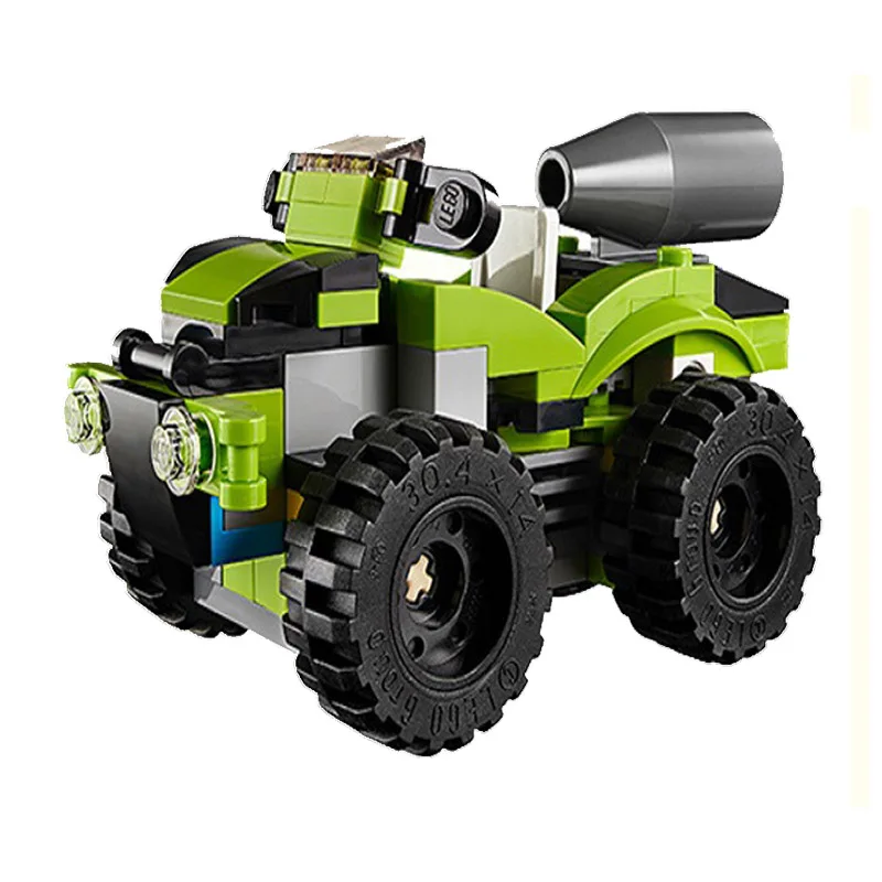 

241pcs The 3-in-1 Rocket Rally Car Model Boy girl friends Building Block Educational DIY Toy For Children Christmas Gift