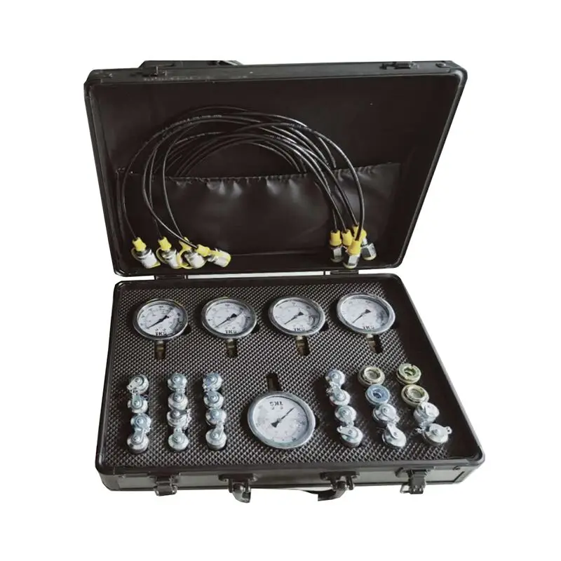 Calibres de Pressão Acoplamentos para Conectores Rápidos de Komatsu Hidráulico do Teste do Calibre de Pressão com 5 Mangueiras do Teste e 24 Jogo 3