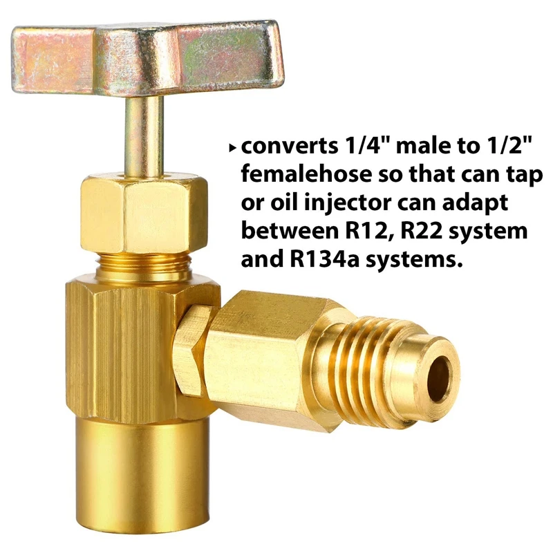 Диспенсер для хладагента R134A 3 шт. резьбовой клапан открывалка бутылок с