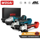 Угловая шлифовальная машина WOSAI, 125 мм, 18 В, С бесколлекторным мотором