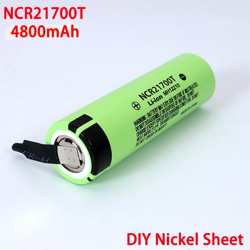 Литий ионный аккумулятор NCR21700T 3 7 в 4800 мАч 21700 15 А 5C|Перезаряжаемые батареи| |