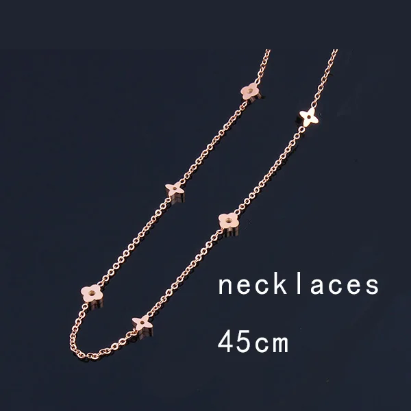 rose gold MWM Цепочка Из Нержавеющей Стали Колье чокер Длинные ожерелья и подвески Женская одежда Аксессуары Бижутерия индийские ювелирные изделия - Окраска металла: rose gold