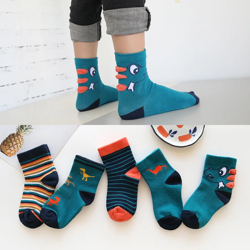 Носки хлопковые для девочек и мальчиков мягкие Мультяшные модные спортивные