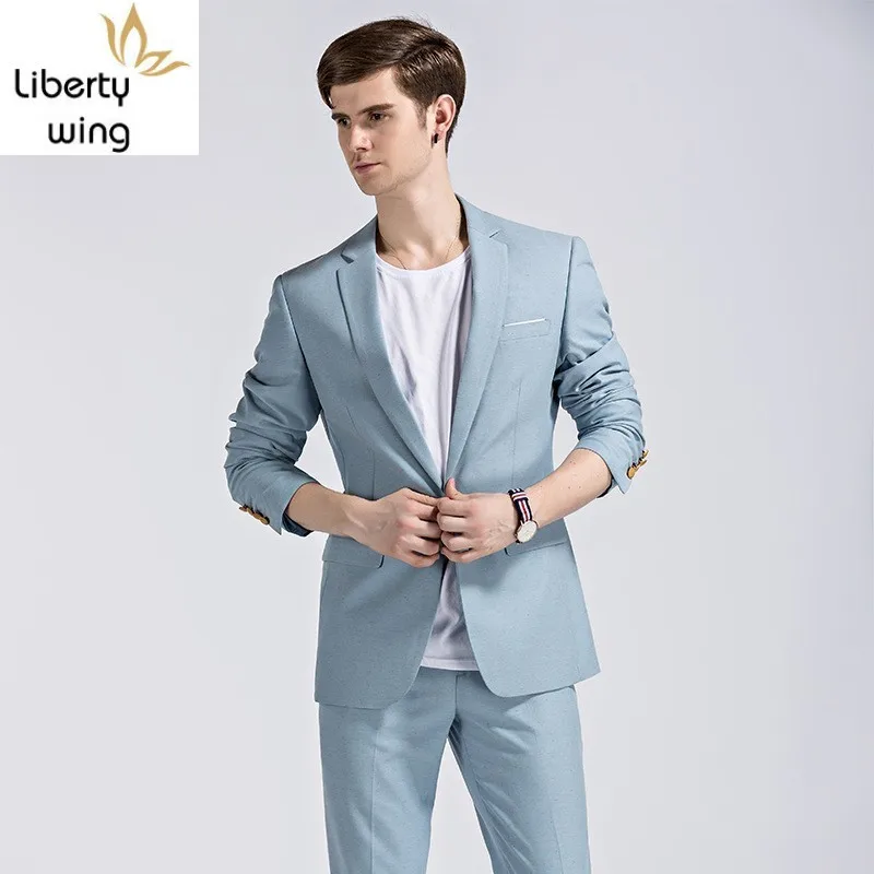 Новинка 2020 мужская куртка + жилет штаны мужской свадебный костюм комплект из трех