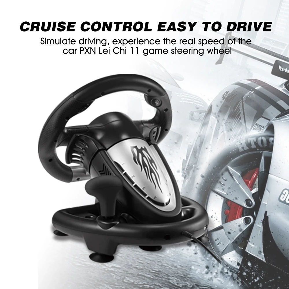 

Game Steering Wheel Volante PC Racing Wheel PXN V3IIB Racing Game 180° for PS3/PS4 /Xbox One/Nintendo Switc/Xbox Series X/S