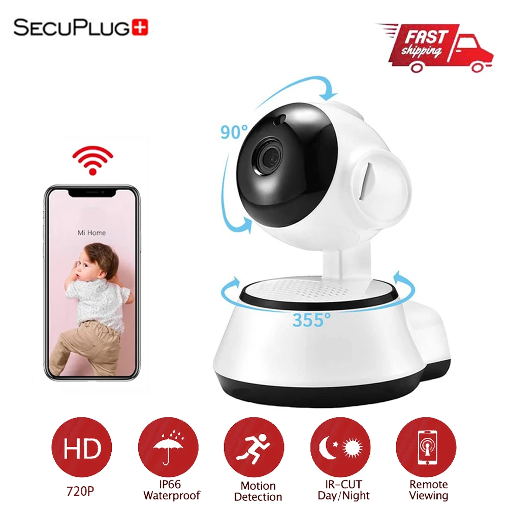 

Baby Monitor 720P Wifi IP Camera Nightvision Two Way Audio Motion Detection Video Surveillance Pan/Tilt CCTV Security Cameras