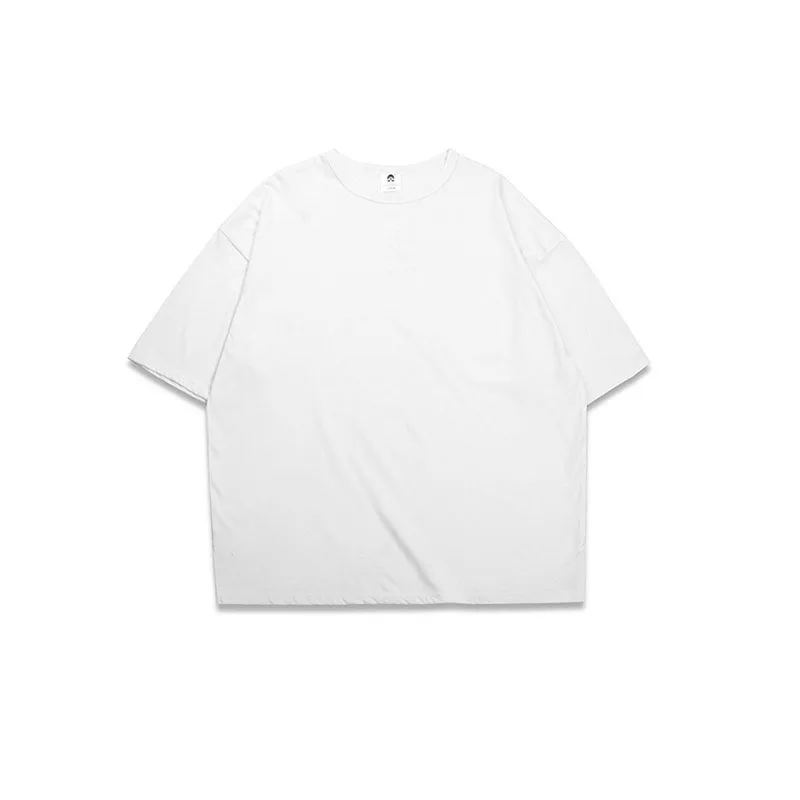 Белый Футболка большого размера для мужчин Kanye West S-XXL модные простые футболки с коротким рукавом мужские свободные черные мужские футболки Harajuku Мужская футболка s - Цвет: Белый
