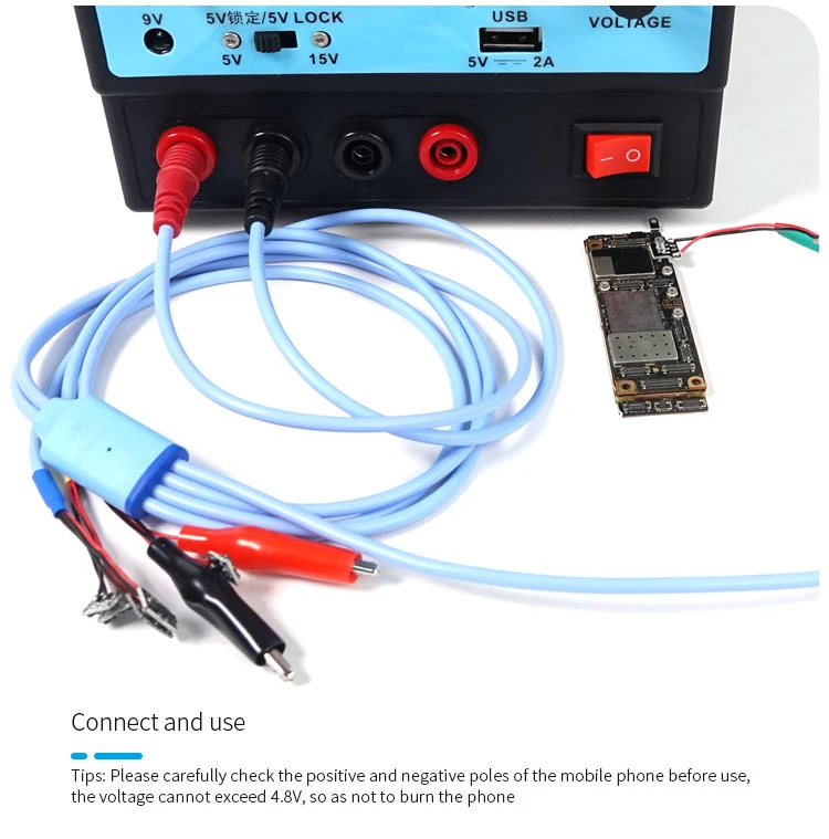 

Sunshine SS-908B Power Supply Test Cable For iPhone 5G-8G/11 Pro Max For Apple Logic Board Charging Wire Motherboard Repair Line