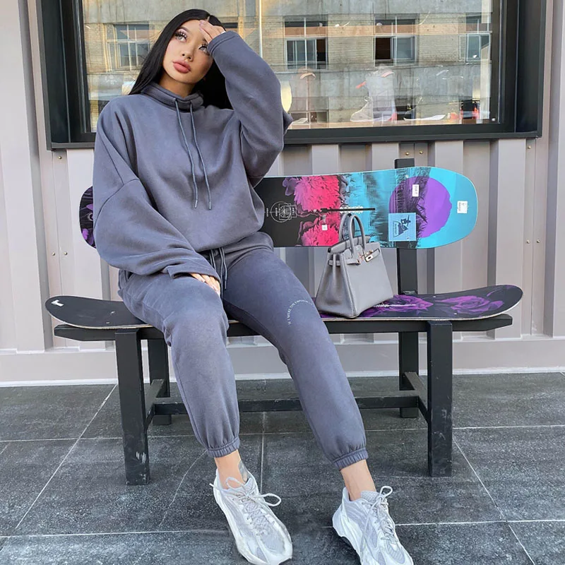 Маленький свободный флисовый теплый свитер на завязках|Спортивные костюмы| |