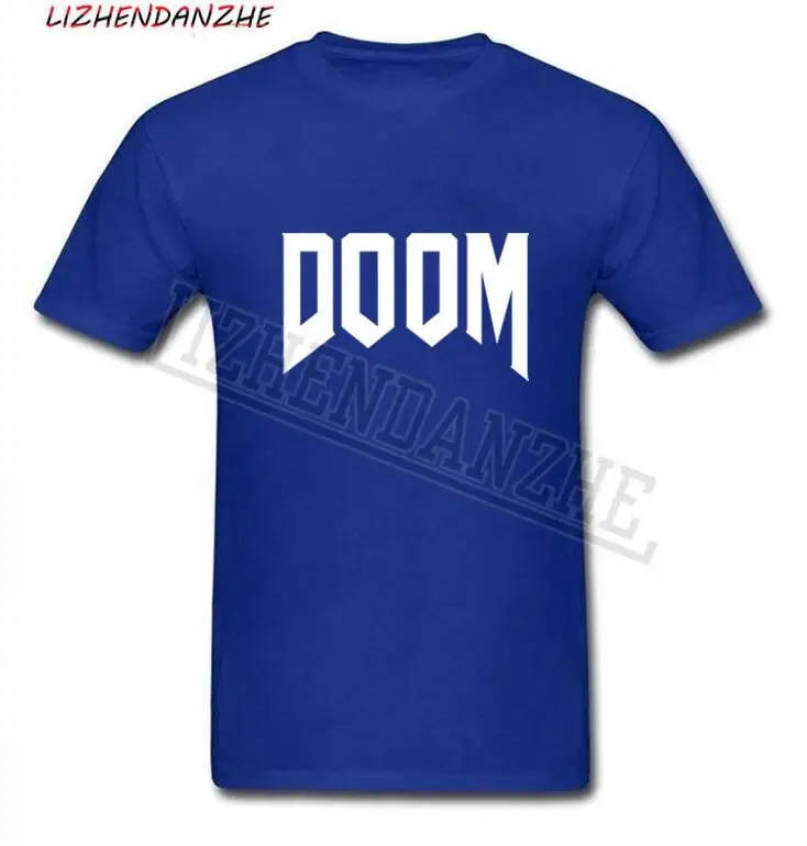 Фото Летняя новая брендовая модная футболка Doom Мужская неофициальная из 100% хлопка для Летняя новая брендовая модная футболка Doom Мужская неофициальная из 100% хлопка для