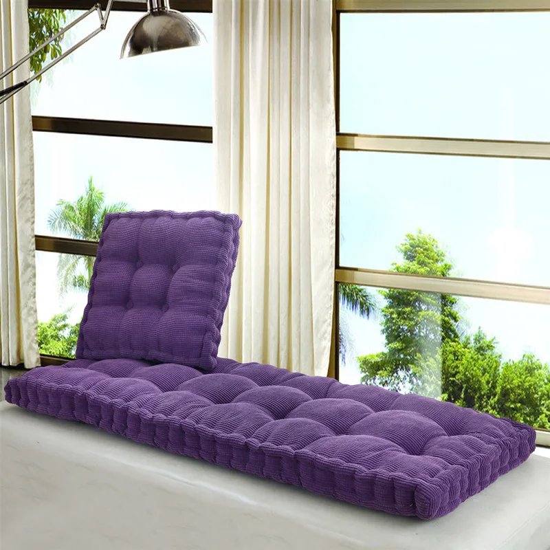 

New Thick Long Pillow Home Office Decoration Solid Color Tatami Cushion Can Be Customized Floor Cushion Mattress Home Decoration