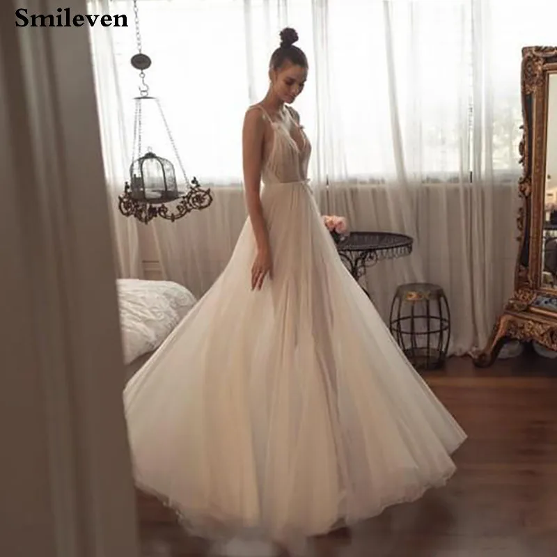 Свадебное платье Smileven в стиле бохо пикантные Свадебные платья на бретельках