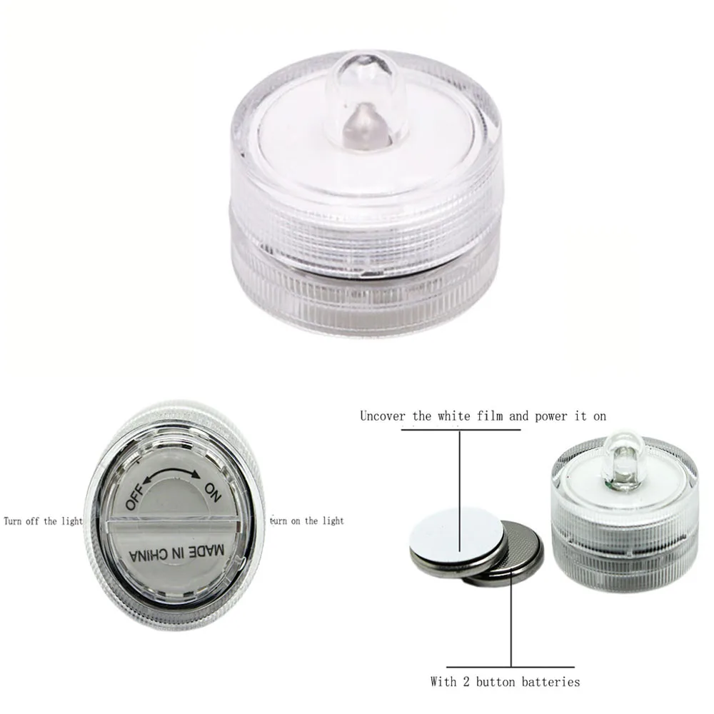 Водонепроницаемый светильник в виде свечи аквариумный для вечеринки бара