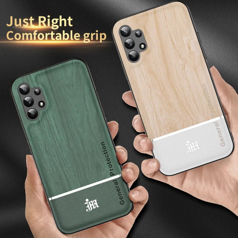 Wood grain anti-drop case For Samsung A71 A51 A52 A32 A31 A42 A72 A12 A70 A50 A30 A20 A10S A91 A81 M80S M60S M40S M31S Cover