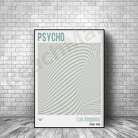 psycho inspired posters retro art prints wall art prints minimalist movie posters abstract posters home decor