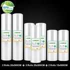 Пакеты для вакуумной упаковки продуктов, 15 + 20 + 28 см * 500 см, 7 рулоновпартия, R200