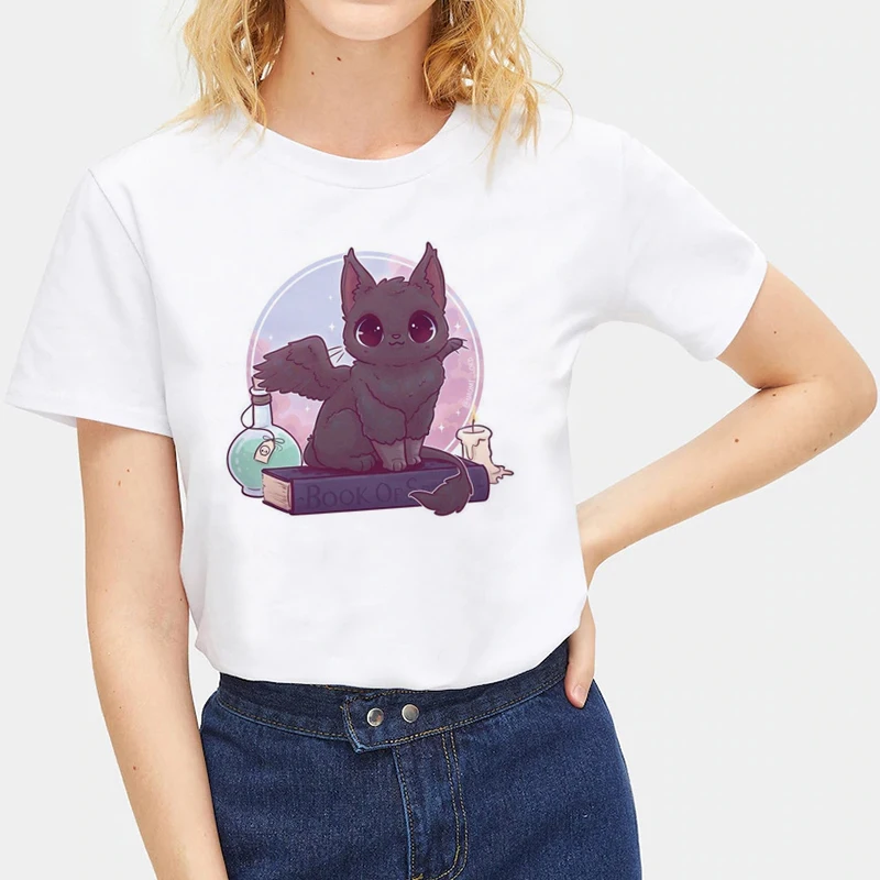 Повседневная Свободная Летняя женская футболка с забавным животным принтом