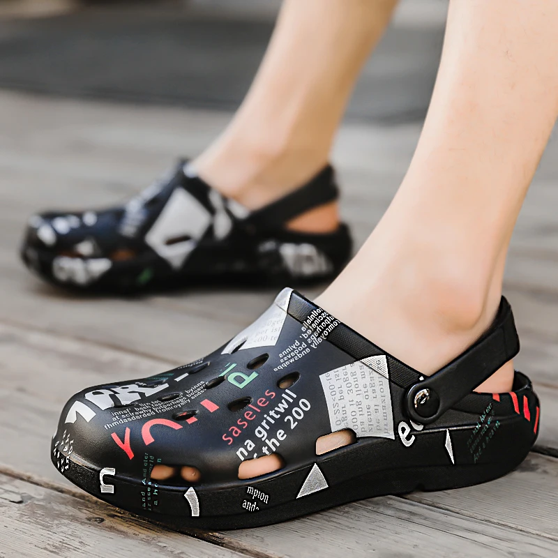 

summer sandals korean rubber garden Wear-Resistant Beach flip flops Insole slippers EVA shoes man sandal