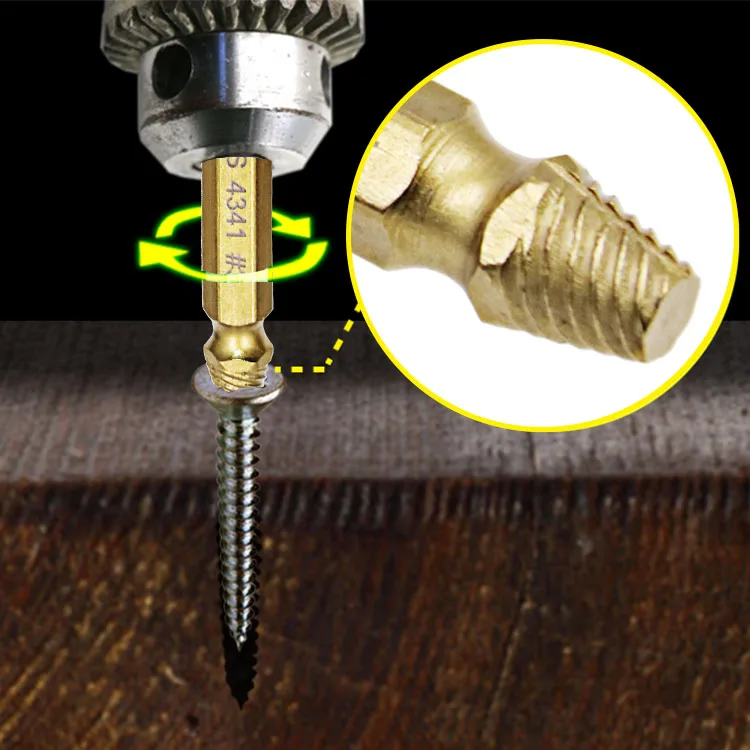 Двухстороннее сверло с титановым покрытием 4 шт. инструмент для удаления