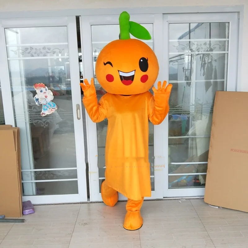 

Orange Fruit Mascot Costume Suits Cosplay Party Game Dress Outfits Clothing Advertising Promotion Carnival Halloween Xmas Adults