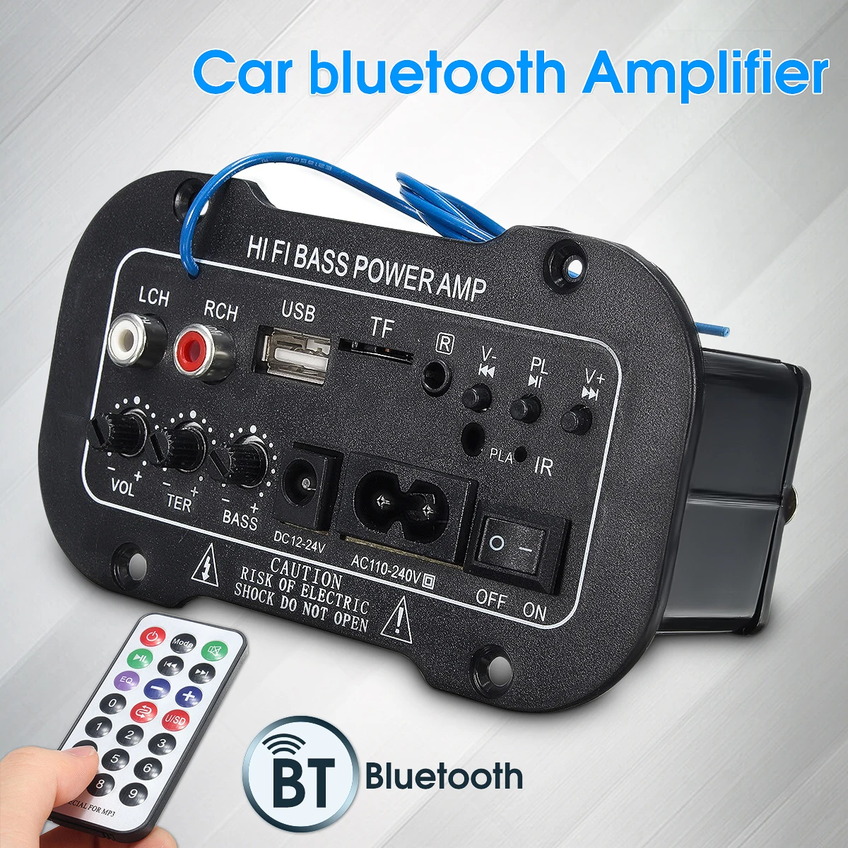 Новый 30 Вт усилитель плата аудио Bluetooth USB ЦАП FM радио TF плеер сабвуфер DIY усилители