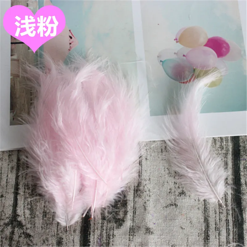 

Natural Plumes 50pcs 4-6 Inches 10-15cm Turkey Marabou Feather Plume Fluffy Wedding Dress DIY Jewelry