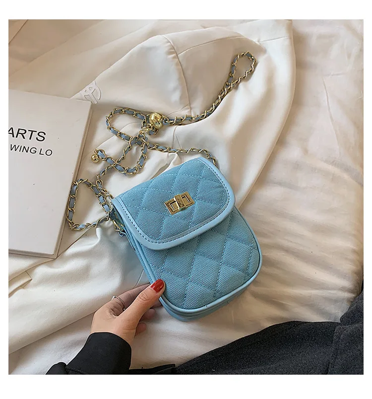 

Luxury Brand Small Diamond Lattice Cell Phone Bag Women Shoulder Crossbody Bag Leather Purses and Handbags Designer Sac A Main