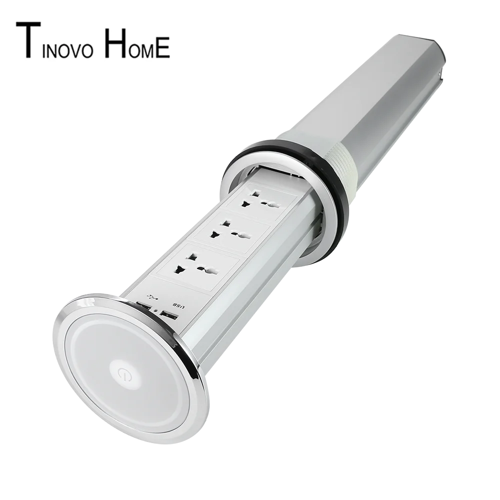 Preise Universal Power Desktop Buchse/touchscreen Intelligente Elektrische Eine Taste Hebe Versteckte Küche BUCHSE/USB Lade 5V