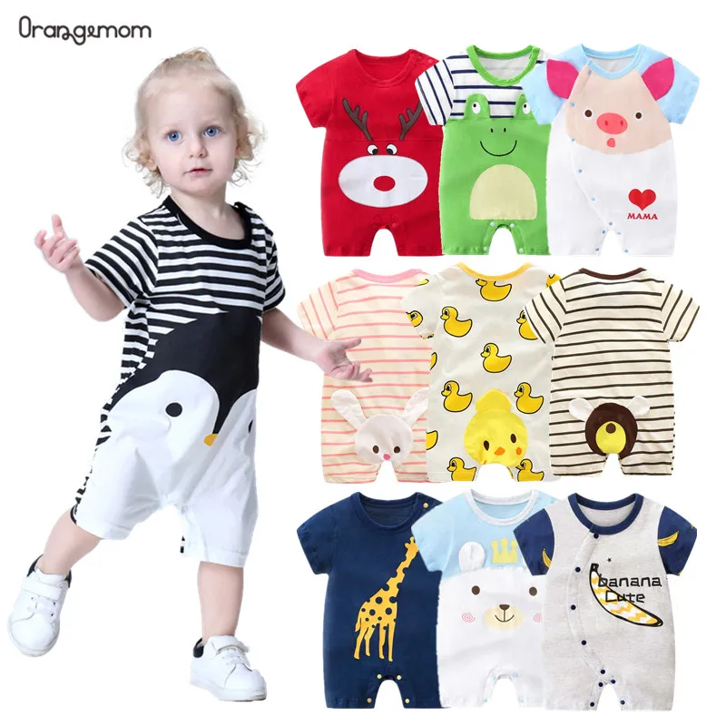 2021 детские комбинезоны Летний стиль Одежда для маленьких мальчиков