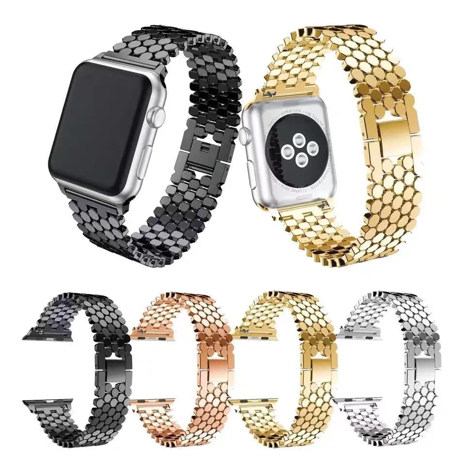 Stainless Steel Watch Band Strap for Apple Watch 8 Ultra 49mm 7 41 45mm 6 SE 5 4 3 40 44mm Wristband for iwatch 38 42 baracelet