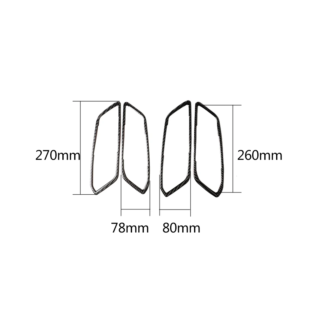 

Carbon fiber car interior rear door handle decoration, suitable for BMW 3 Series G20 G28 2019 2020 2021 car stickers;