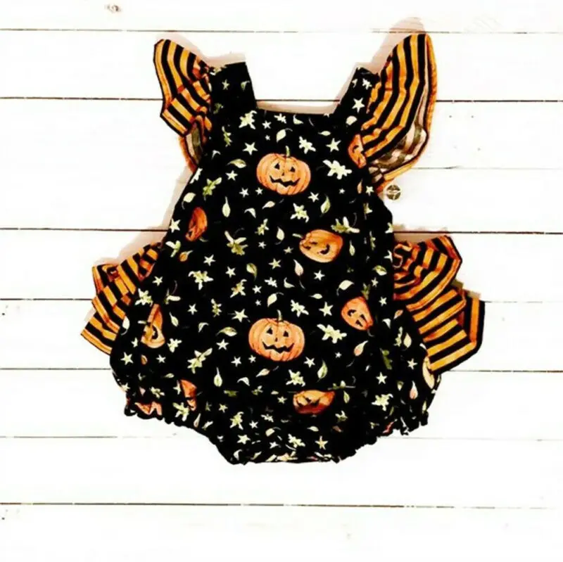 Новинка брендовые комбинезоны для новорожденных девочек пуловер с тыквой на