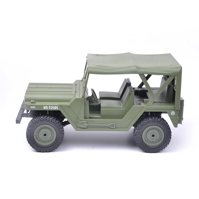 Военный радиоуправляемый грузовик 4WD внедорожный джип автомобиль 1/14 BG1522 2 4G 1:14 4X4