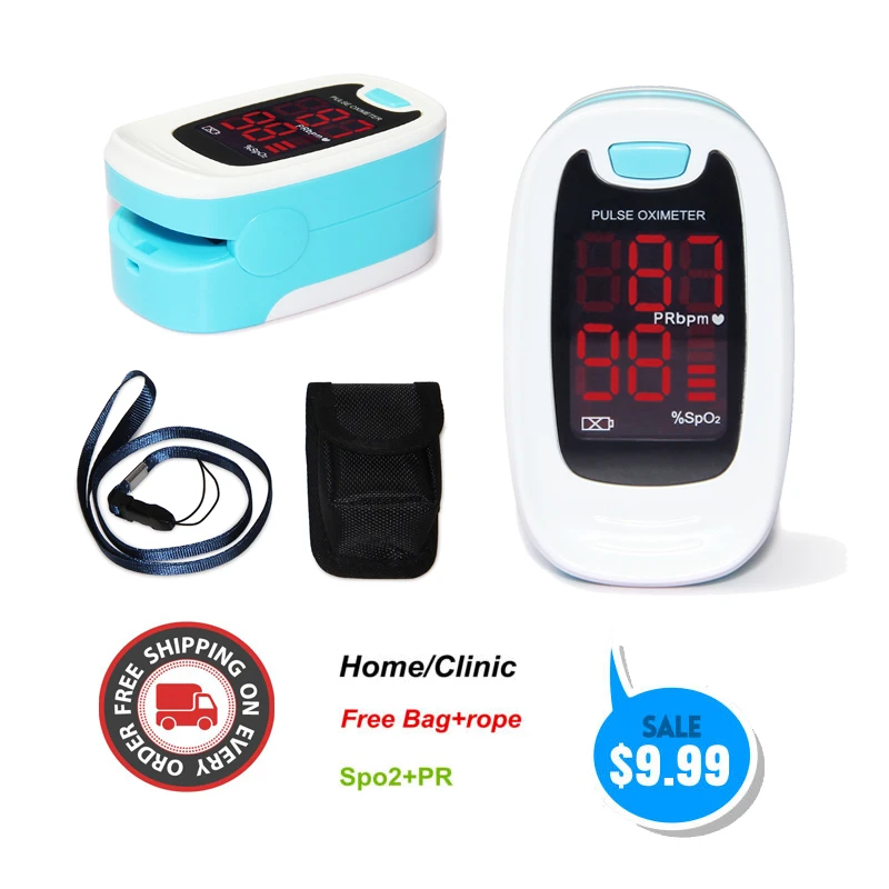 CMS50M-Finger-Tip-Pulse-Oximeter-Blood-Oxygen-Monitor-SPO2-PR-HR -- подарок |