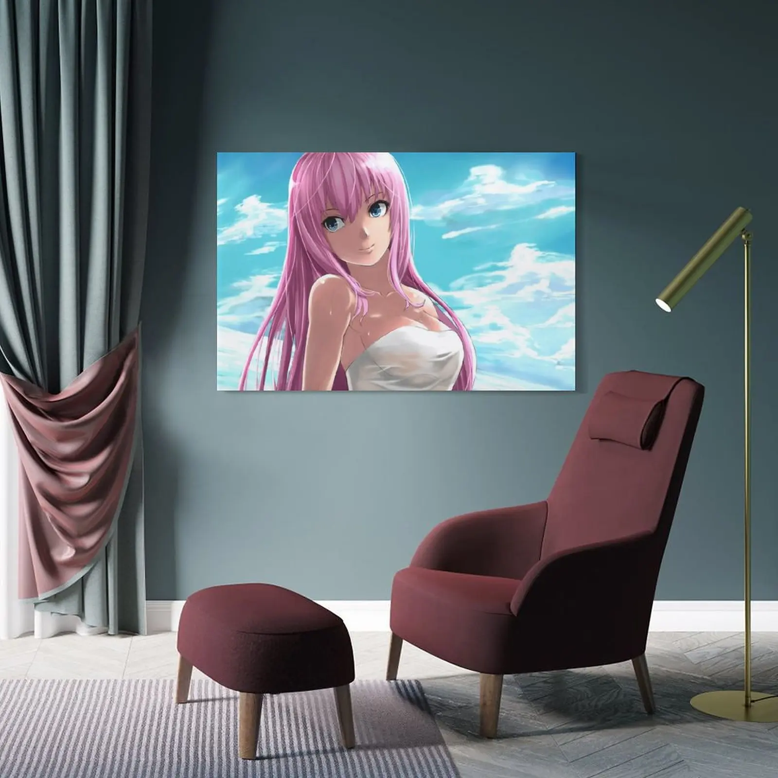 Vocaloid Megurine Luka сексуальный горячий аниме девушка холст плакат Настенная картина