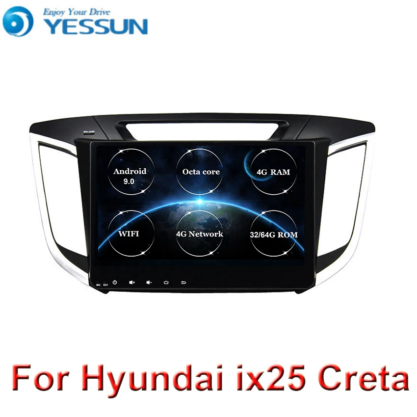 Автомагнитола с восьмиядерным процессором Android 9 0 4 Гб + 64 ГБ DSP радио