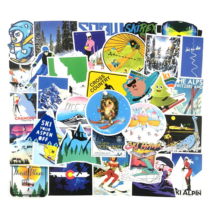 10/100 шт./лот модный скейтборд тренд брендовый логотип наклейка водонепроницаемые