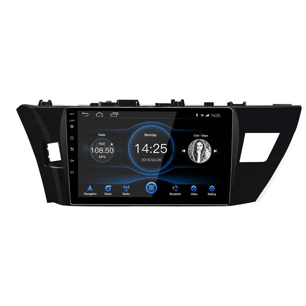 Автомагнитола на Android 8 1 с GPS навигацией стерео 10 дюйма Wi Fi BT4.0 аудиоплеер Mirror Link RDS